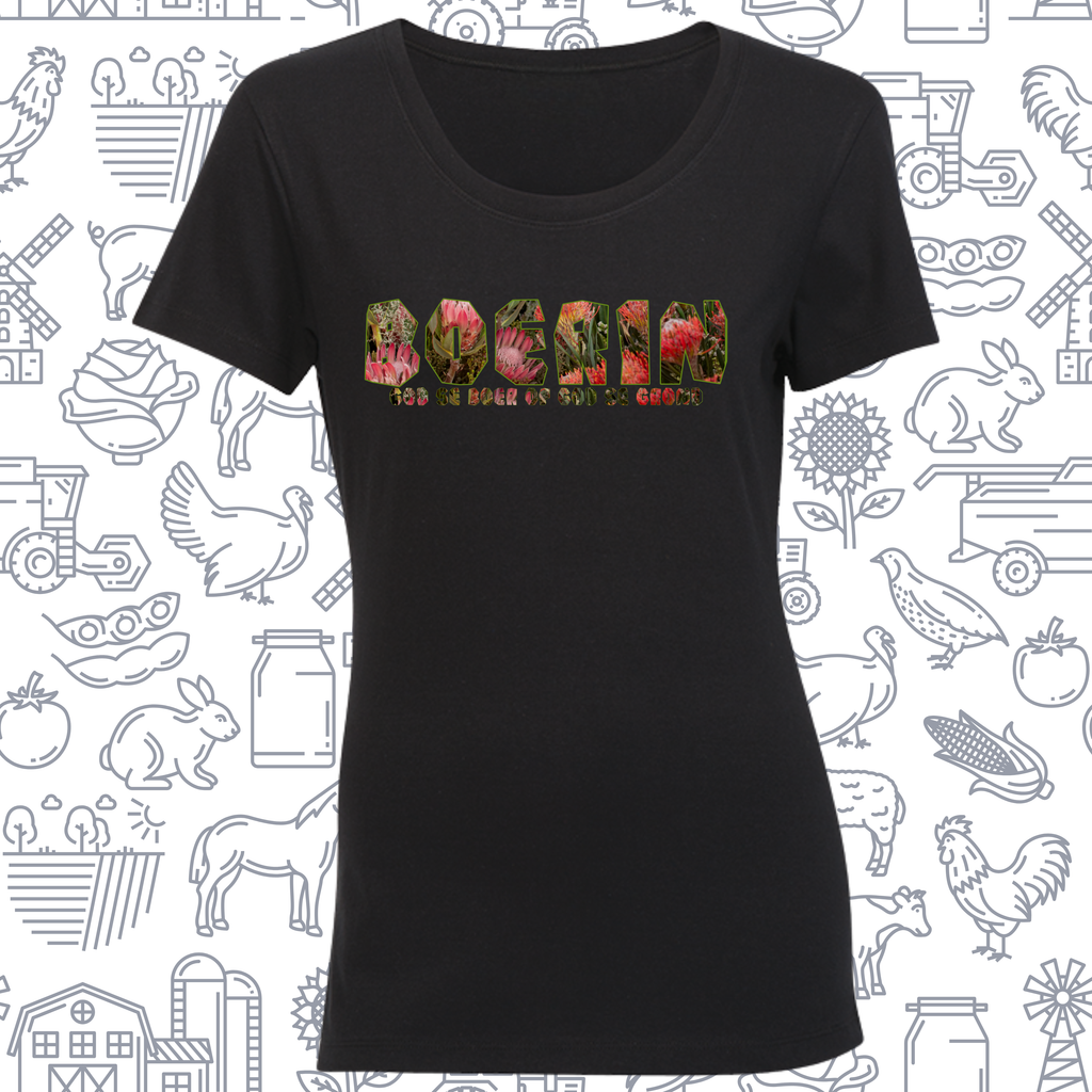 160gsm Ladies Boerin Protea name T-Shirt