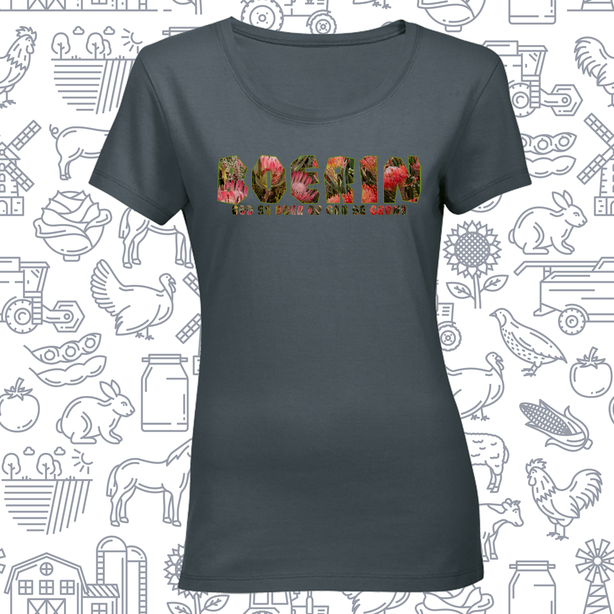 160gsm Ladies Boerin Protea name T-Shirt